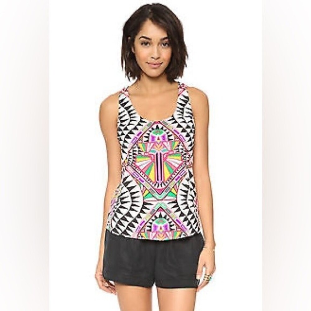 Mara Hoffman Cosmic Fountain Geometric Top S NWOT